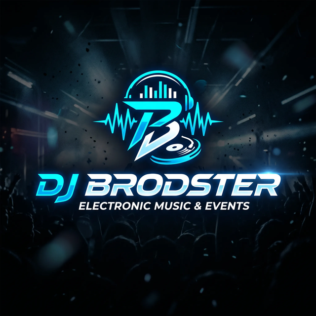 DJ Brodster logo design