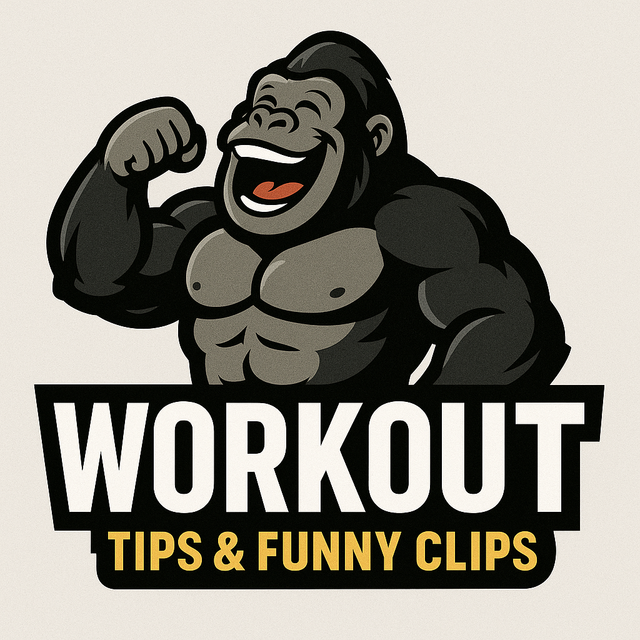 Workout Tips & Funny Clips logo design