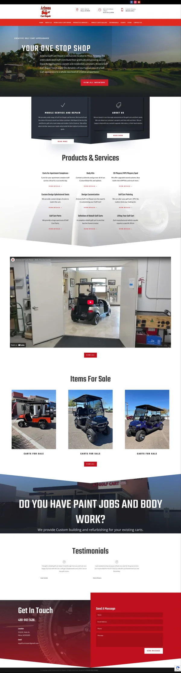 Arizona Golf Cart Repair project screenshot