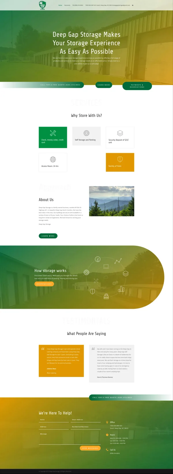 Deep Gap Storage project screenshot