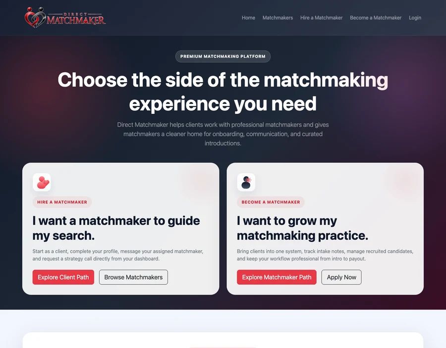 Direct Matchmaker project screenshot