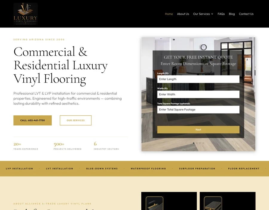 Luxury Vinyl Flooring project screenshot