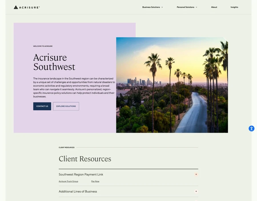 Acrisure Southwest project screenshot
