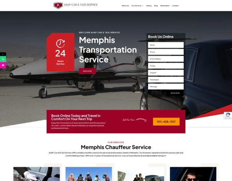 ASAP Car & Taxi Service project screenshot