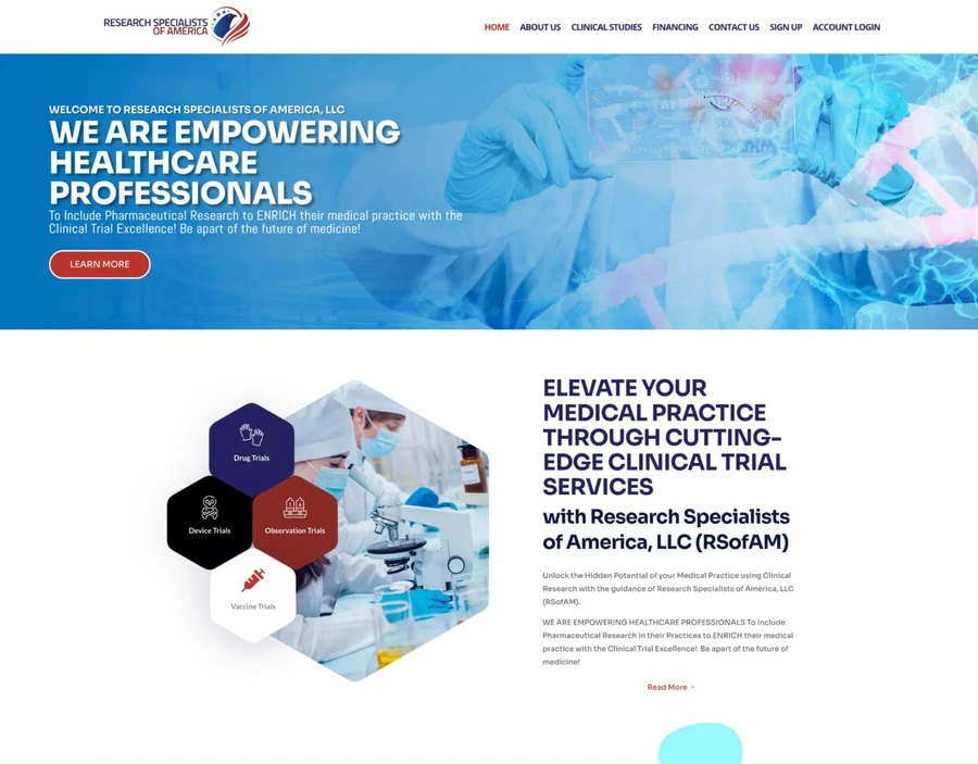 Research Specialists of America project screenshot