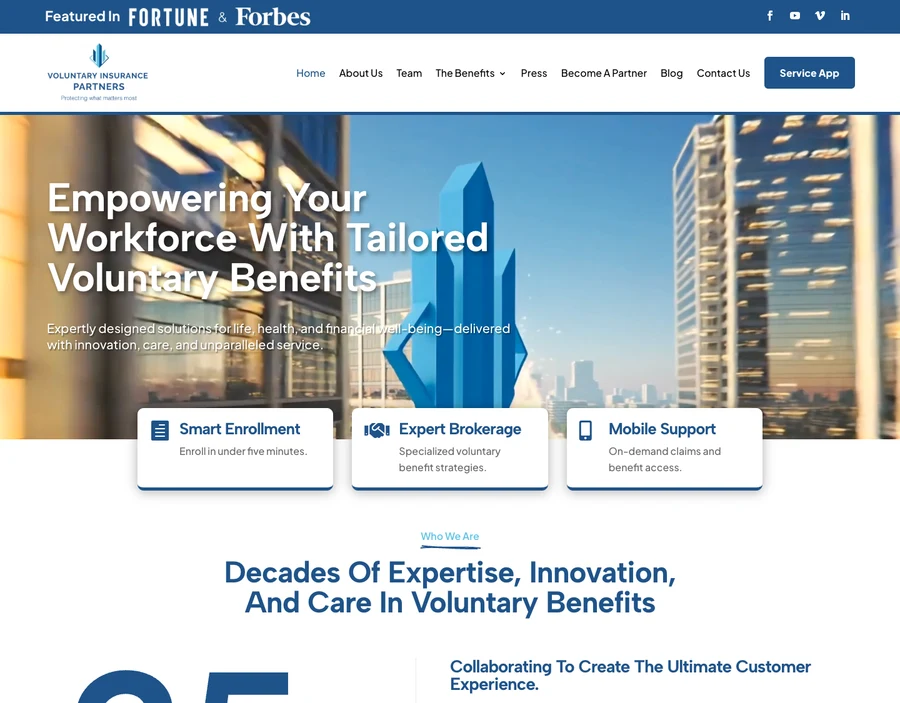 Voluntary Insurance Partners project screenshot