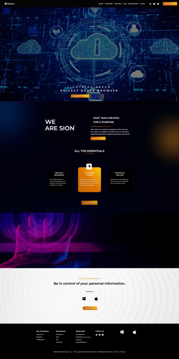 Sion Browser project screenshot